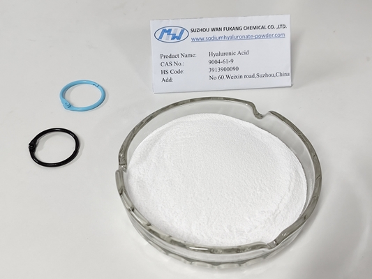 Fornitura sicura Acido ialuronico in polvere bianca di grado alimentare Assay superiore al 93%